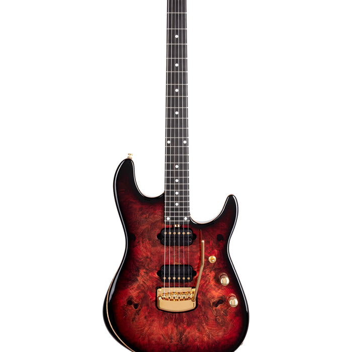 Music Man Cutlass 6 String Electric Guitar, Jason Richardson Artist Series - Rorschach Red