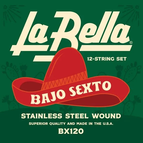 La Bella BX120 Bajo Sexto Bass Guitar Strings