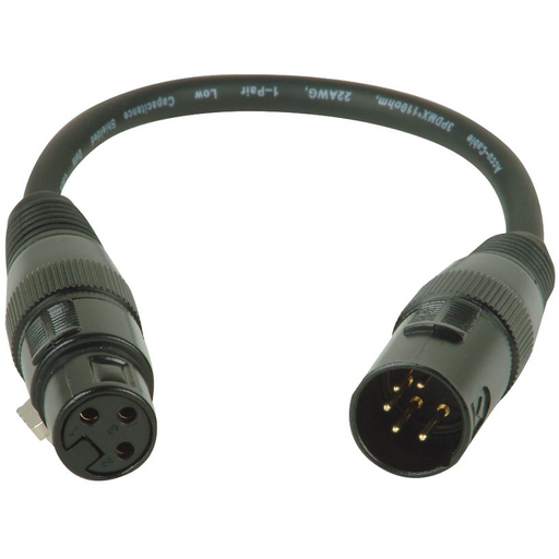 ADJ Accu-Cable AC5PM3PFM XLR-to-XLR DMX Cable