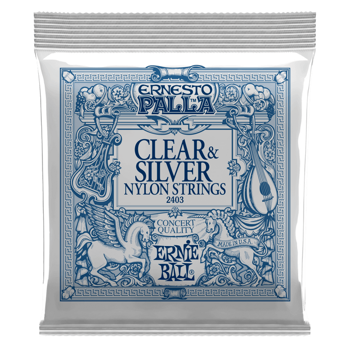 Ernie Ball Ernesto Palla Clear And Silver Nylon Classical Guitar Strings