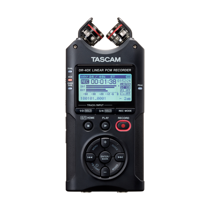 Tascam DR-40X 4-Track Digital Audio Recorder & USB Interface