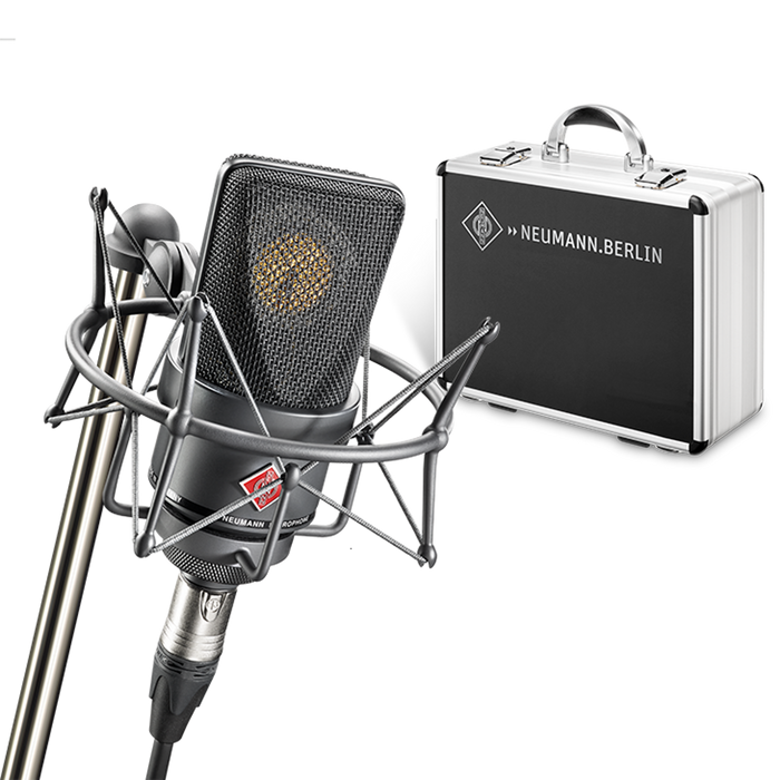 Neumann TLM 103-MT-Set Condenser Microphone With EA 1 Shockmount & Aluminum Case - Black - New,Black