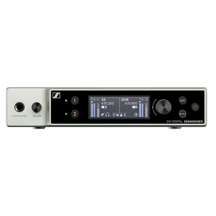 Sennheiser EW-DX EM 2 Dante Two-Channel Half-Rack Receiver - R1-9 Band