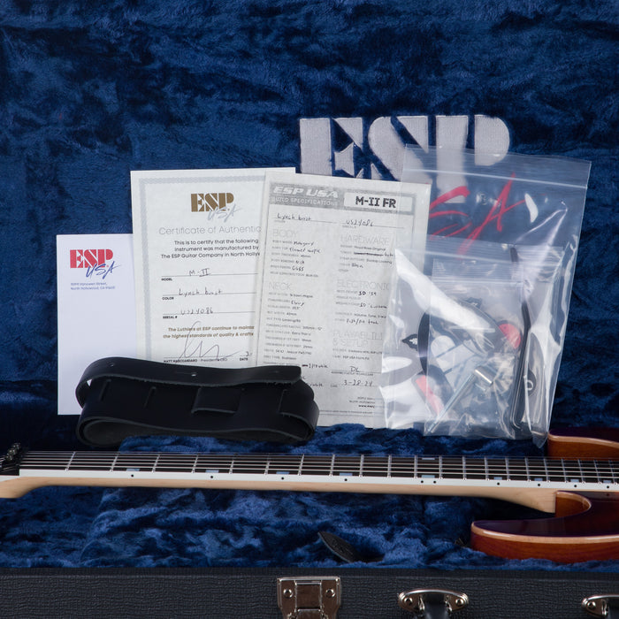 ESP USA M-II FR Electric Guitar - Lynch Burst - #US24086