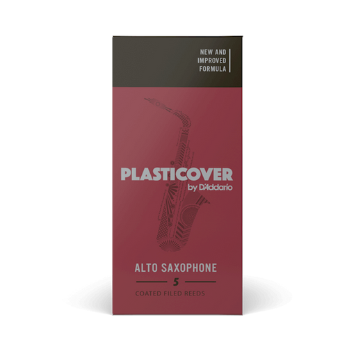 D'Addario RRP05ASX Plasticover Coated Filed Alto Sax Reed 5-Pack - New,3