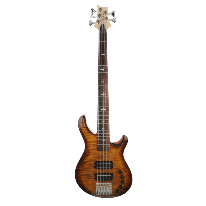 PRS Grainger 5-String Bass Guitar - Black Gold Burst, Natural Back - New