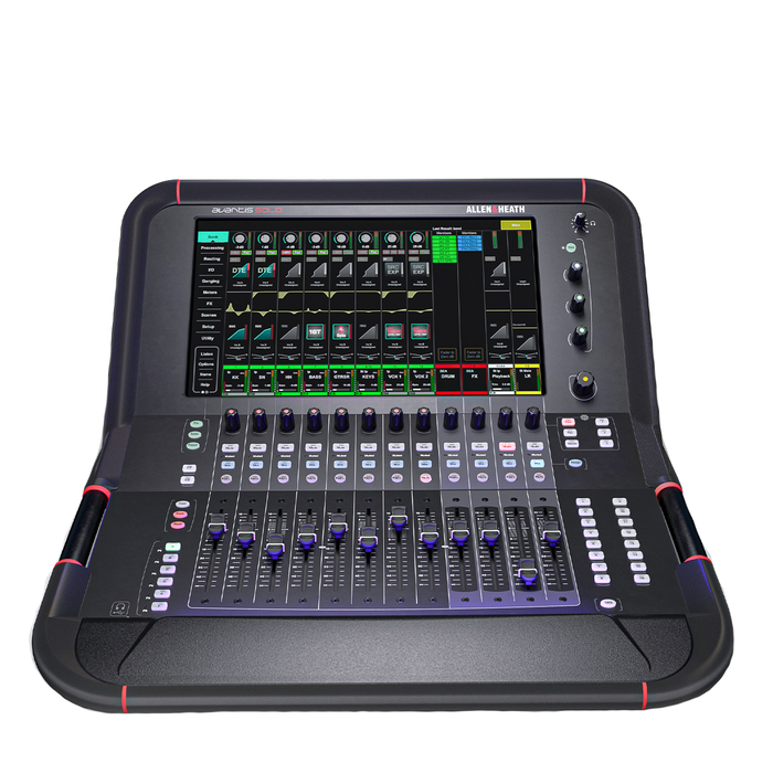 Allen & Heath Avantis Solo 64 Channel 12 Fader Digital Mixing Console with 15.6-Inch HD Capacitive Touchscreen