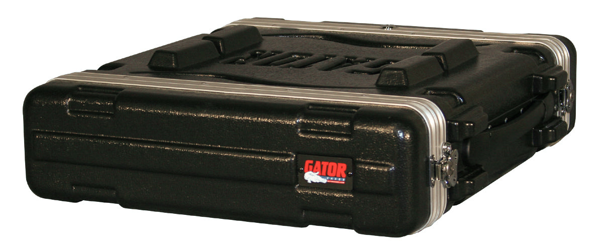 Gator GR-2S Molded PE Rack Case With Front And Rear Rails 2U x 14.25" Deep