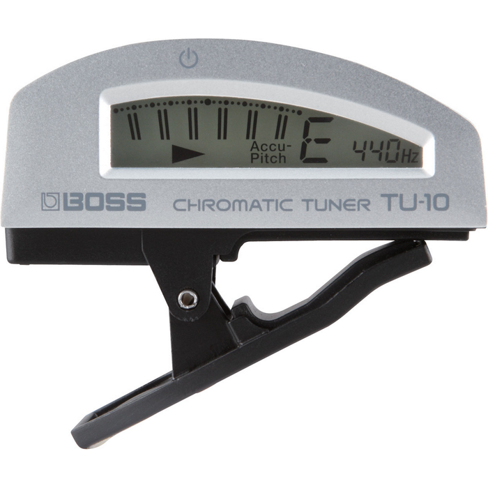 Boss TU-10-SV Clip-On Chromatic Tuner - Silver