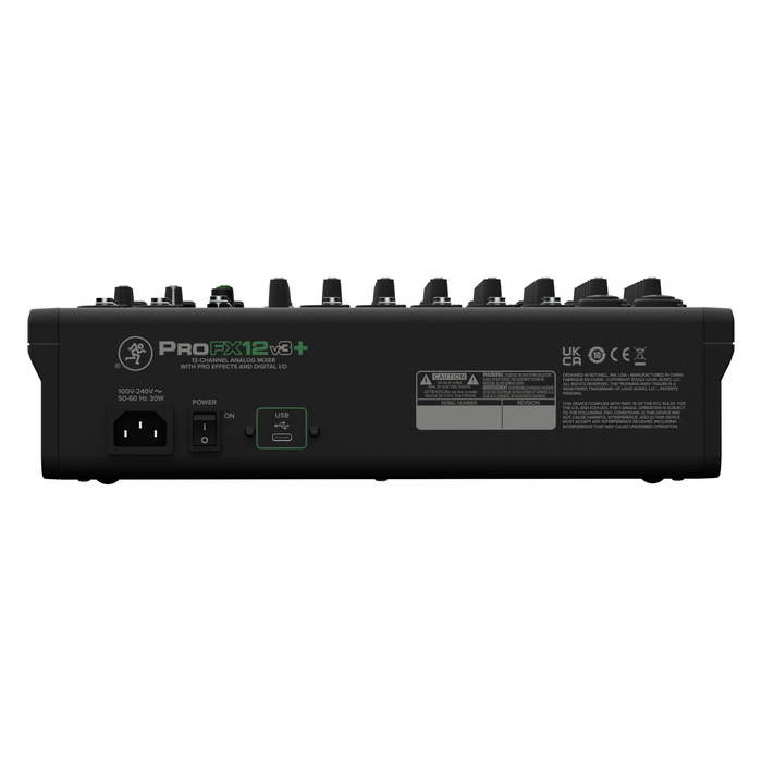 Mackie ProFX12v3+ 12-Channel Analog Mixer with Enhanced FX and Bluetooth