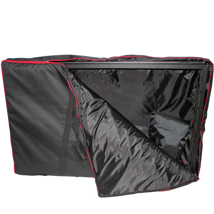 ProX XF-4X3048BMK2 4 Panel DJ Facade Black Panels with Carry Bag with 4 Black & 4 White Scrims