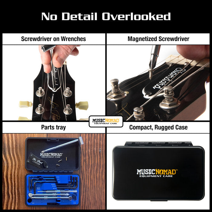 MusicNomad Premium Guitar Tech Truss Rod Wrench Set