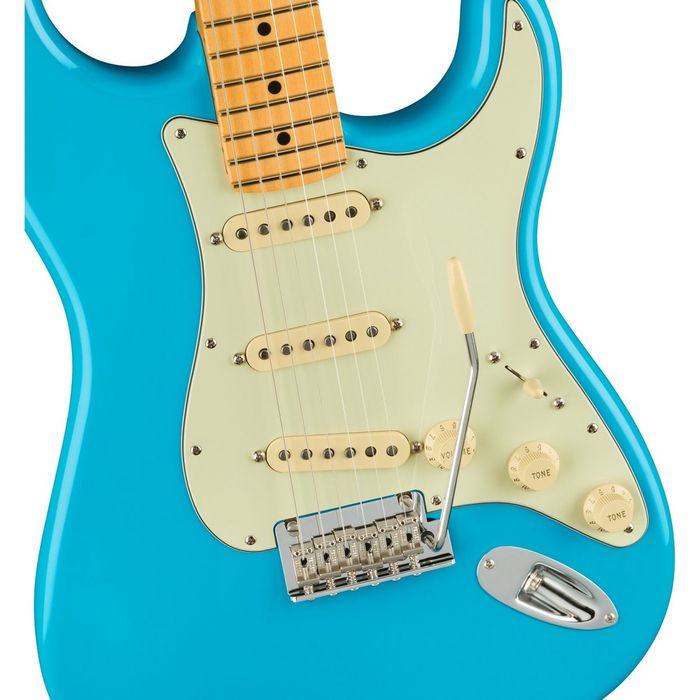 Fender American Pro II Stratocaster Electric Guitar - Miami Blue with Maple Neck - New