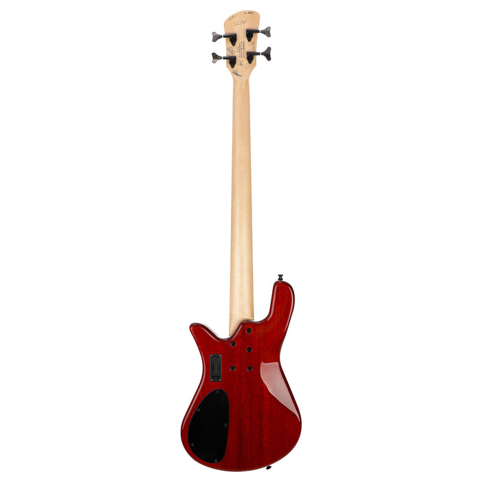 Spector USA Custom NS2 Bolt-On Bass Guitar - Inferno Red Gloss - #555 - Display Model, Mint