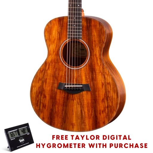 Taylor GS Mini-e Koa Acoustic-Electric Guitar and Taylor Digital Hygrometer Bundle