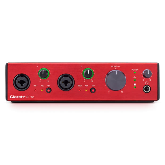 Focusrite Clarett+ 2Pre 10-In/4-Out Audio Interface