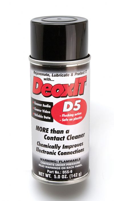 Hosa D5S6 CAIG DeoxIT Contact Cleaner, 5 Percent Spray, 5 oz