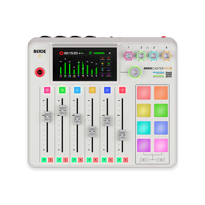 RODE RODECaster Pro II Integrated Audio Production Console - White