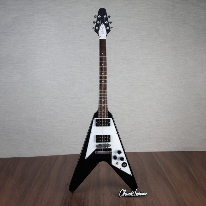 Gibson Custom Shop Kirk Hammet 1979 Flying V Electric Guitar - Ebony - #KH046