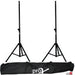 ProX T-SS26P 8-Foot Twin Speaker Stand Set with Carrying Bag