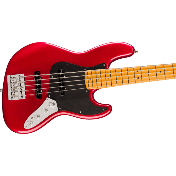 Fender American Ultra II Jazz Bass V Electric Bass Guitar, Maple Fingerboard - Sinister Red - Preorder