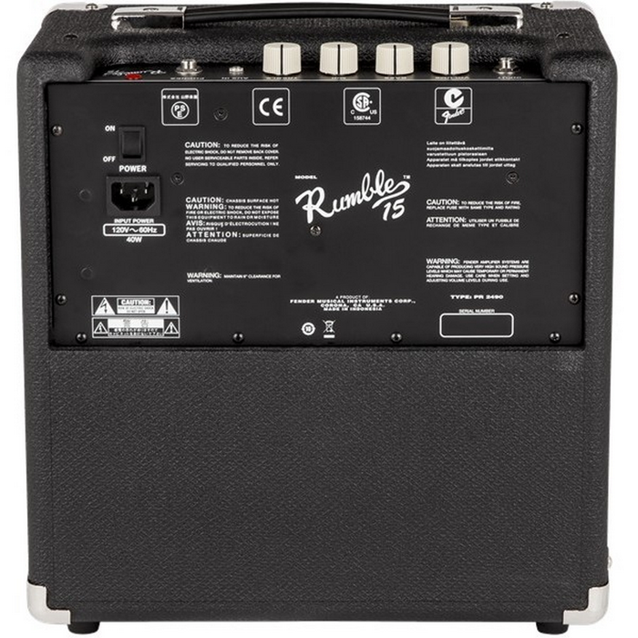 Fender Rumble 15 (V3) Bass Guitar Combo Amp - New