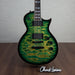 ESP USA Eclipse Quilted Maple Top Electric Guitar - Dark Lime Sunburst