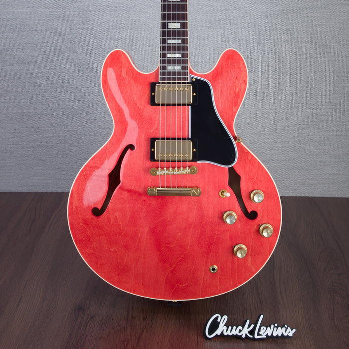 Gibson Murphy Lab 1964 ES-335, Gold Hardware Semi-Hollow Electric Guitar - Watermelon King - CHUCKSCLUSIVE - #140253