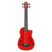 Kala UBASS-JYMN-RD-FS Journeyman Acoustic Electric U-Bass W/ F Holes - Matte Red