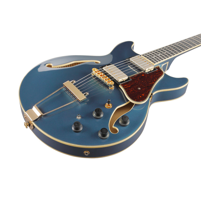 Ibanez 2022 AMH90 Artcore Expressionist Hollowbody Electric Guitar - Prussian Blue Metallic - New