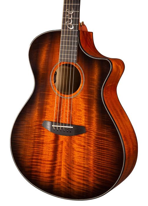 Breedlove Jeff Bridges Oregon Concerto Bourbon CE Myrtlewood Acoustic Guitar