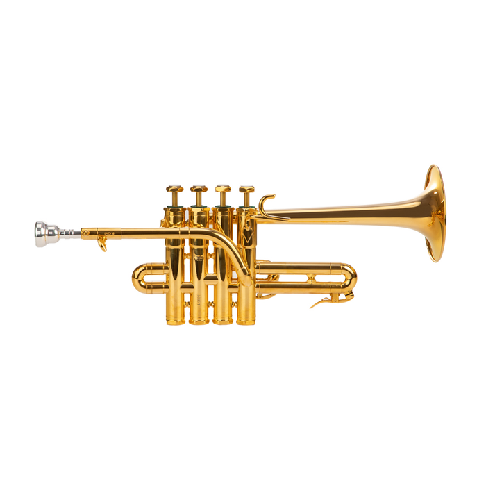 Schilke P5-4GP Four Valve Beryllium Bell Piccolo Trumpet - Gold Plated