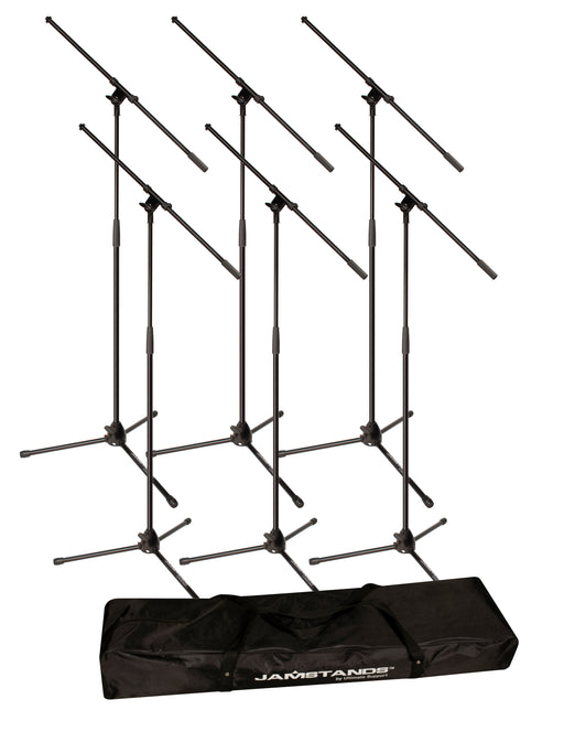 Jamstands JS-MCFB6PK 6-Pack Tripod Mic Stand & Carry Bag - Preorder