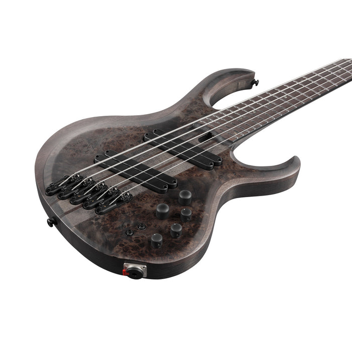 Ibanez 2022 BTB805 Bass Workshop BTB 5-String Multi Scale Bass Guitar - Transparent Gray Flat