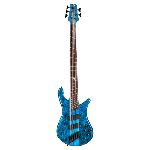 Spector NS Dimension 5-String Multi-Scale Bass Guitar - Black & Blue Gloss