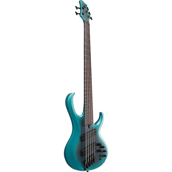 Ibanez 2022 BTB605 Bass Workshop BTB 5-String Multi Scale Bass Guitar - Cerulean Aura Burst Matte - New