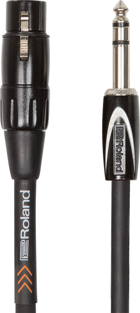 Roland RCC-15-TRXF Black Series Interconnect Cable - XLR to 1/4", 15 Feet