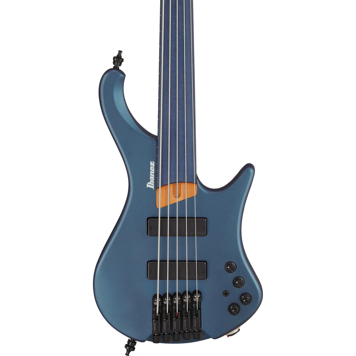 Ibanez EHB Bass Workshop EHB1005F Ergonomic Headless Fretless Bass Guitar - Artic Ocean Matte - New