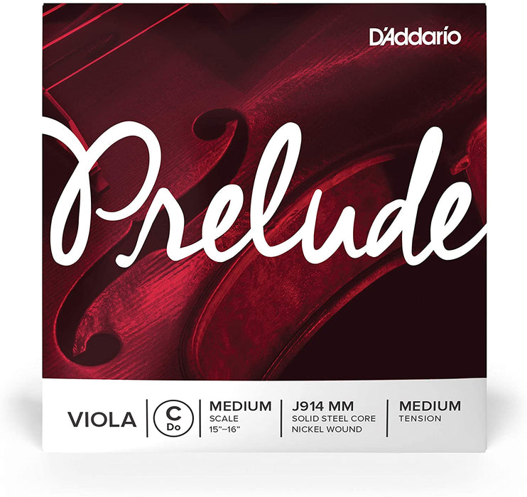 D'Addario Prelude Viola Single C String - Medium Tension J914 MM