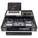 Odyssey FZPIXDJRR Low Profile XDJ-RR Flight Case with Bottom 1U Rack Space Flight Case and Glide Platform