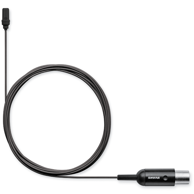 Shure UL4B/CL-MTQG-A Uniplex Cardioid Lavalier Microphone - Black