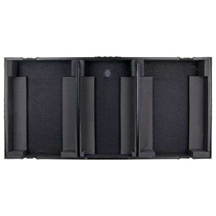 Odyssey Black Low Profile Rane Twelve and Rane Seventy / Seventy-Two Coffin Flight Case with Glide Platform