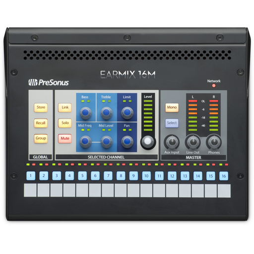 PreSonus EarMix 16M 16x2 AVB-Networked Personal Monitor Mixer - New