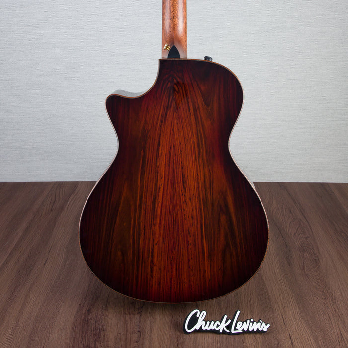 Taylor NAMM 2022 Custom Grand Concert Acoustic Electric Guitar - Cocobolo, Sinker Redwood - #1211072163