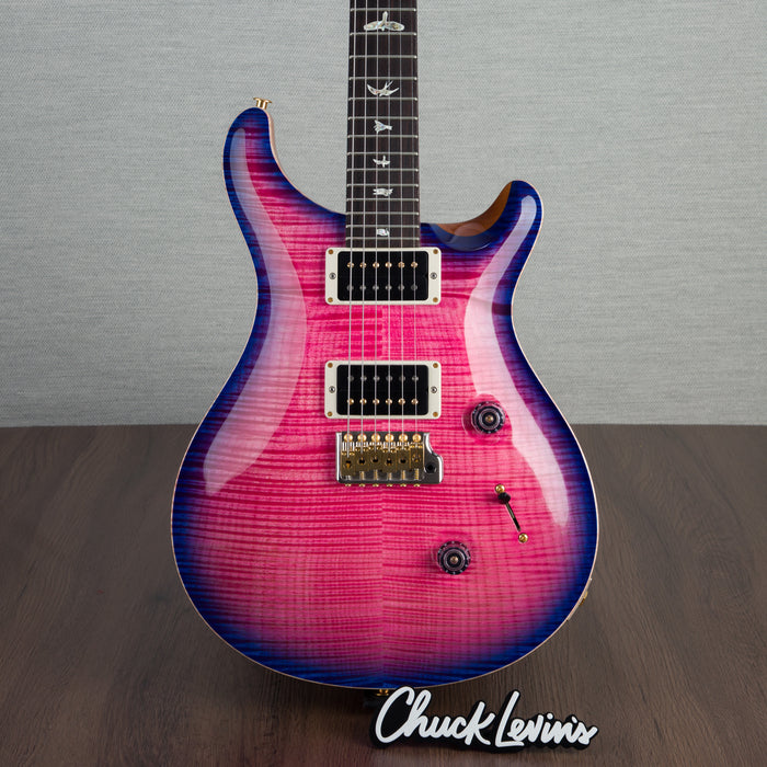 PRS Custom 24 10-Top Electric Guitar - Bonnie Pink With Purple Burst - New