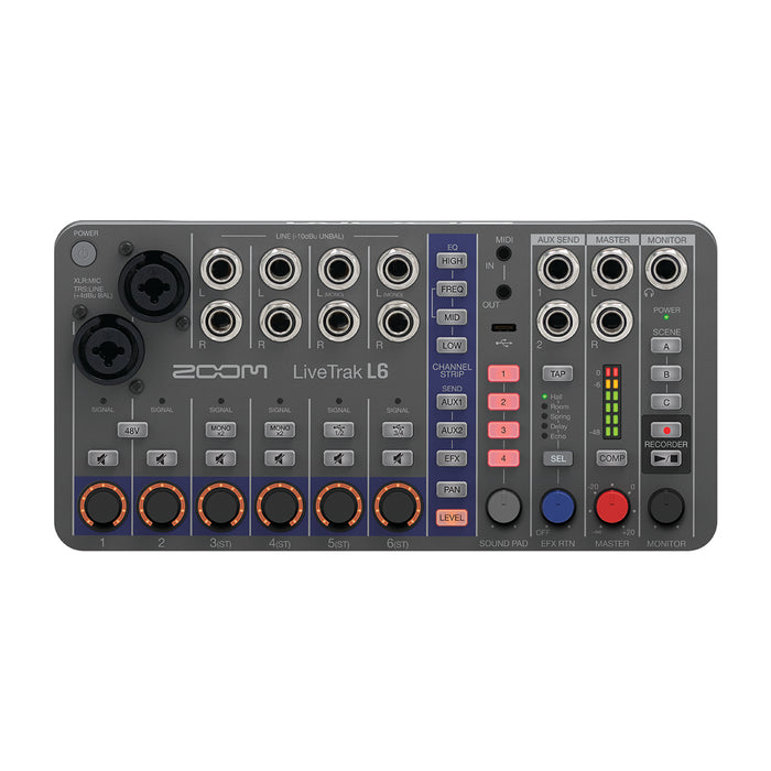 Zoom LiveTrak L6 10-Track Digital Mixer Recorder