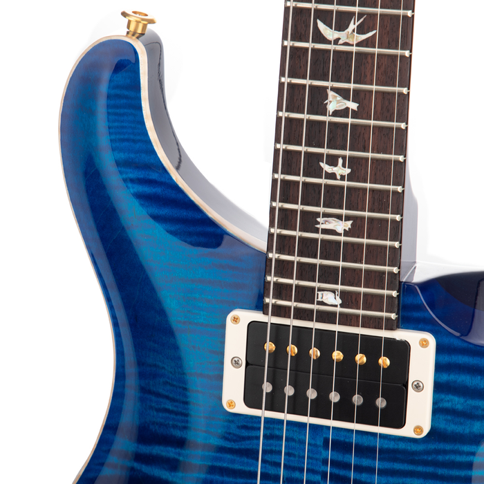 PRS Custom 24 10-Top Electric Guitar - Blue Burst/Blue Back