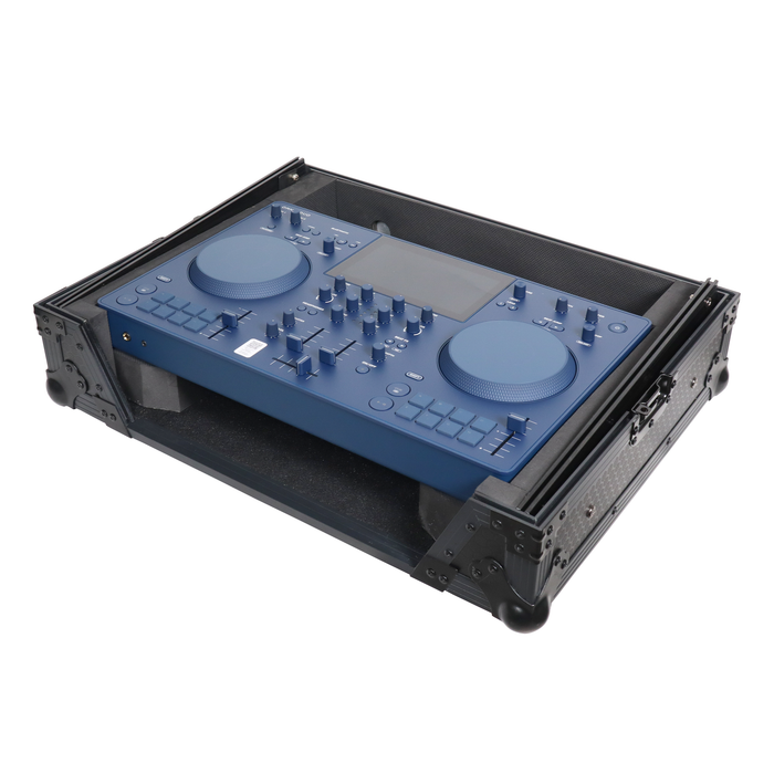 ProX ATA-Style Flight Case for AlphaTheta OMNIS-DUO DJ Controller with Laptop Shelf and LED - Black