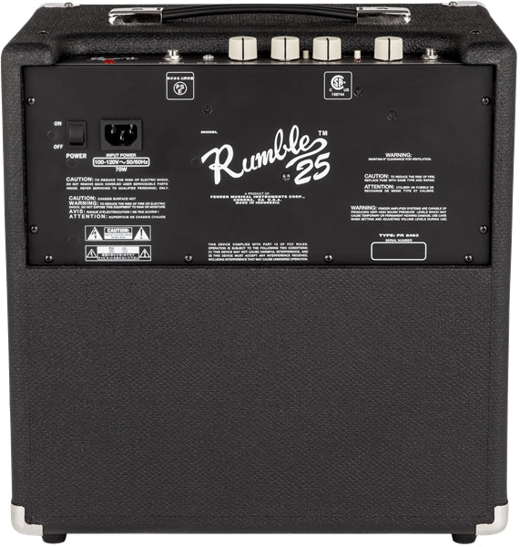 Fender Rumble 25 25-Watt Bass Combo Amplifier - Black - Display Model - Display Model