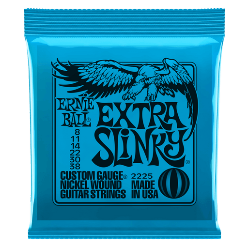 Ernie Ball Extra Slinky Nickel Wound Electric Guitar Strings .08-.38